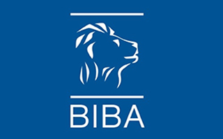 British Insurance Broker Aassociation Logo - White Lion Head on Blue Background
