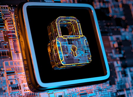 Security padlock - cyber essentials plus